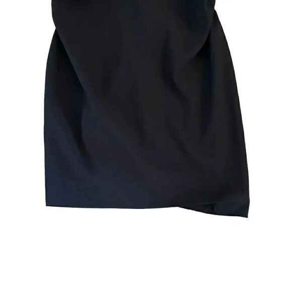 Zara Women’s Black knot bow top ruched sides double straps Mini Dress SZ S #1161 - Picture 6 of 13